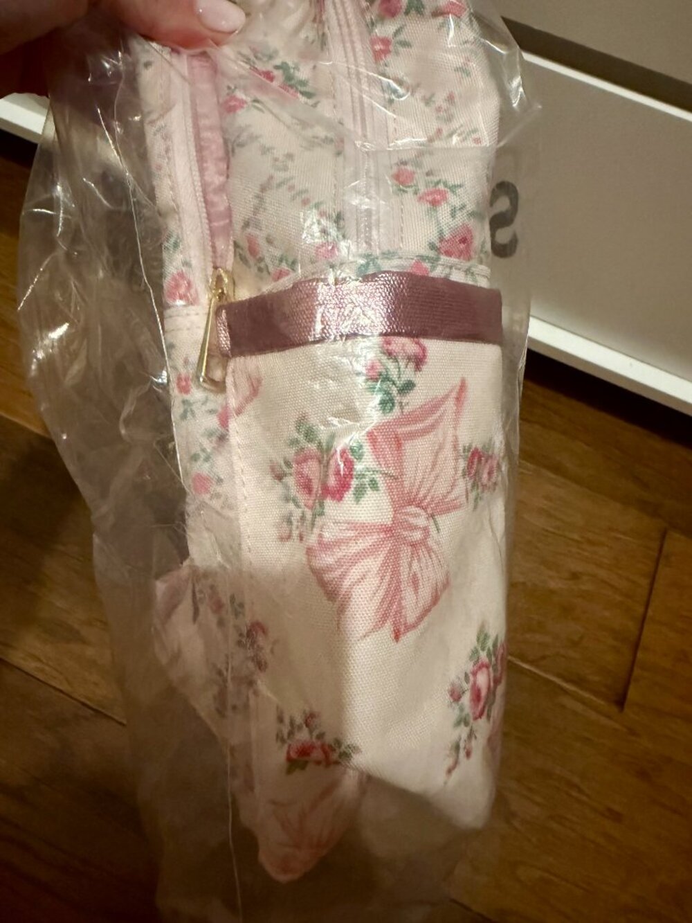 New STATE x LoveShackFancy Kane Double Pocket Backpack and Lunchbox Rosa/Garden - Picture 8 of 9